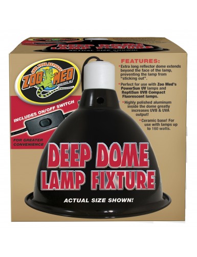 Deep Dome Lamp Fixture Zoo Med