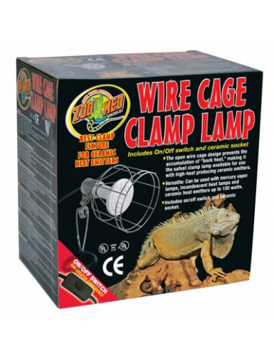 Wire Cage Clamp Lamp