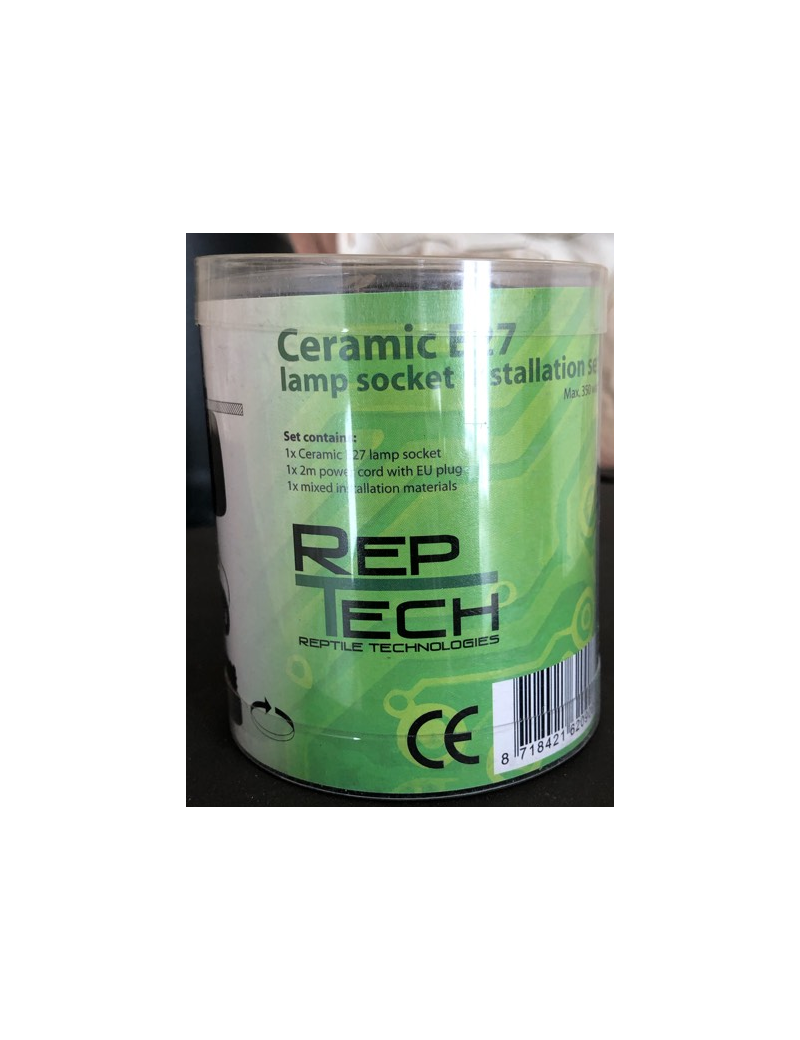 Ceramic E27 socket Reptech